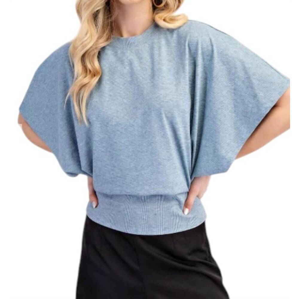 NEW GLAM breezy elegance tee in blue